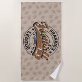 Personalisierte Fußballligistenmannschaft Strandtuch (Vorderseite)