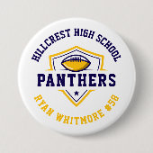 Personalisierte Fußballmannschaft der Marine und G Button (Vorderseite)