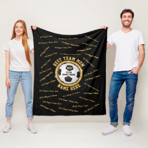 Personalisierte Fußballmannschaft-Mutter-Geschenke Fleecedecke