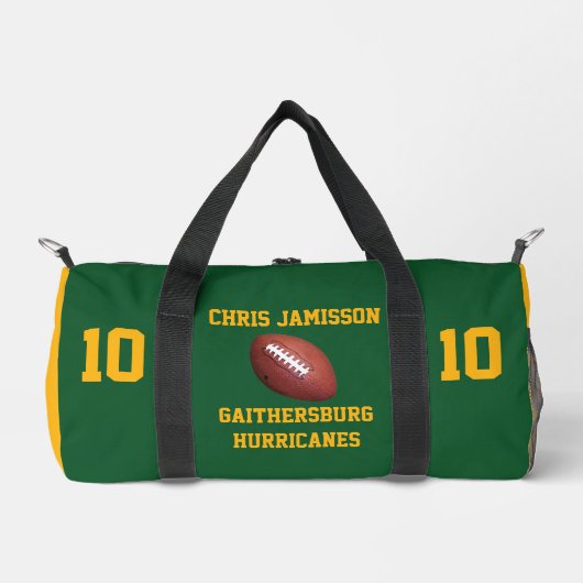 Personalisierte Fußballmannschaft, Trainer oder Sp Duffle Bag (Vorderseite)