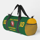 Personalisierte Fußballmannschaft, Trainer oder Sp Duffle Bag (Rechte Ecke)