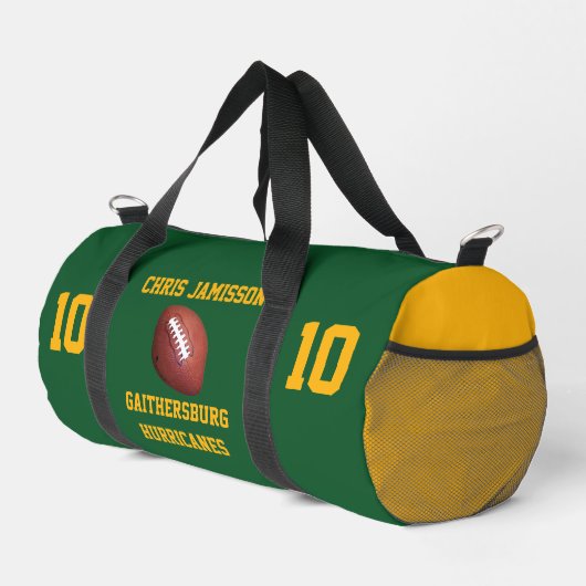 Personalisierte Fußballmannschaft, Trainer oder Sp Duffle Bag (Rechte Ecke)
