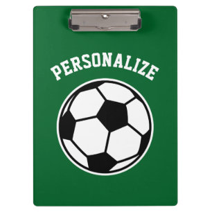 Personalisierte Fußballtrainer-Sportaccessoires in Klemmbrett