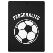 Personalisierte Fußballtrainer-Sportzusätze Klemmbrett (Rückseite)