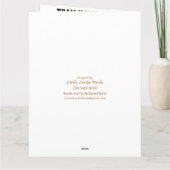 Personalisierte Fußballtrainerkarte, Spielernamen Dankeskarte (Rückseite)