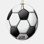 Personalisierte Fußballverzierung Keramikornament (Links)