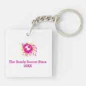 Personalisierte Fußballwehrmannschaft Schlüsselanhänger (Rückseite)