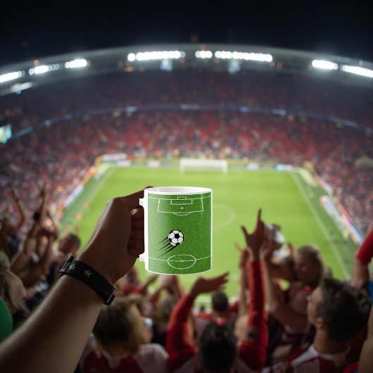 Personalisierte Fußballwelt-Tasse Kaffeetasse