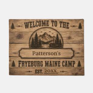 Personalisierte Fußmatte Fryeburg Maine Camp