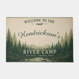 Personalisierte Fußmatte für das Saco River Camp