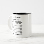 Personalisierte Futtermittel für Tiere Zweifarbige Tasse (Vorderseite Links)