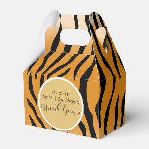 Personalisierte Gabelboxen Tiger Print Geschenkschachtel