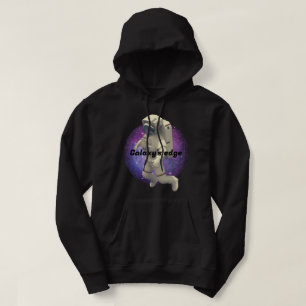 Personalisierte Galaxie-Ecke Cooler Raum Schwarz Hoodie