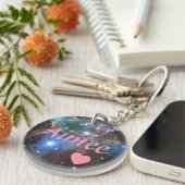 Personalisierte Galaxie Schlüsselanhänger (Vorderseite rechts)