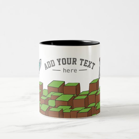 Personalisierte Gamer-Tasse Zweifarbige Tasse (Mittel)