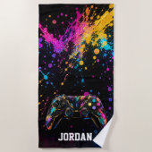 Personalisierte Gaming Strandtuch (Vorderseite)