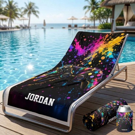 Personalisierte Gaming Strandtuch