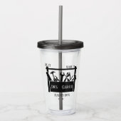 Personalisierte Garage Acryltrinkbecher (Vorderseite)