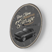 Personalisierte Garage große Uhr (Winkel)