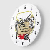 Personalisierte Garage Große Wanduhr (Winkel)