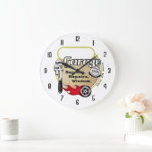 Personalisierte Garage Große Wanduhr (Zuhause)