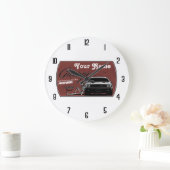 personalisierte Garage mit Challenger Große Wanduhr (Zuhause)