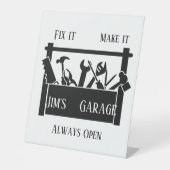 Personalisierte Garage Sockelschild (Vorderseite)