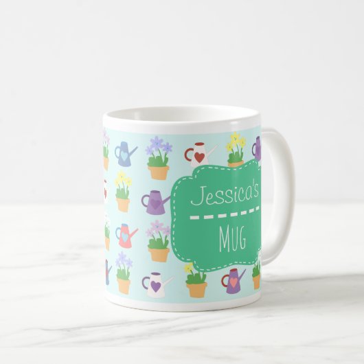Personalisierte Garten-Tasse Kaffeetasse (VorderseiteRechts)
