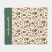 Personalisierte Gartenarbeit Fleecedecke (Vorderseite (Horizontal))