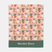 Personalisierte Gartenarbeit Fleecedecke (Vorderseite)