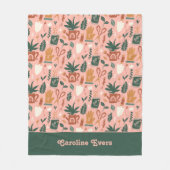 Personalisierte Gartenarbeit Fleecedecke (Vorderseite)