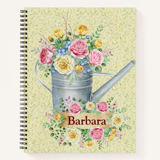 Personalisierte Gartenarbeit Notizblock (Vorderseite)