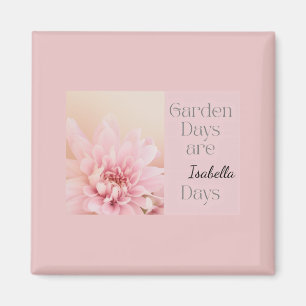 Personalisierte Gartentage, Geschenk für Gartenlie Magnet
