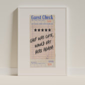Personalisierte Gästebestätigung Chef war süß  Poster