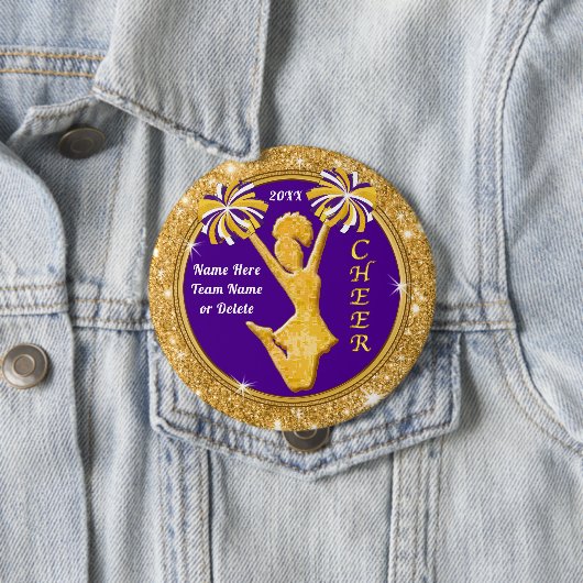 Personalisierte Gastgeschenk, Cheerleader-Button, Button (Beispiel)