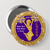 Personalisierte Gastgeschenk, Cheerleader-Button, Button (Vorne & Hinten)