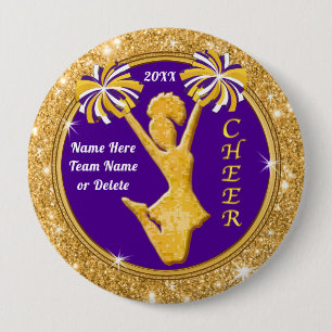Personalisierte Gastgeschenk, Cheerleader-Button, Button