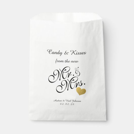 Personalisierte Gastgeschenk Hochzeit Bag Candy Ki Geschenktütchen (Vorderseite)
