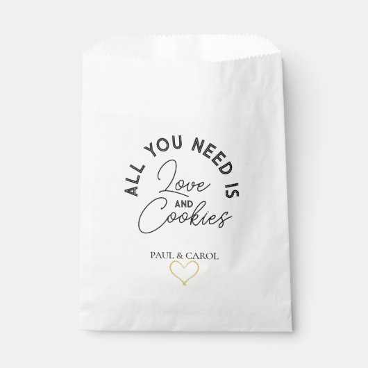 Personalisierte Gastgeschenk Hochzeit Bags Cookies Geschenktütchen (Vorderseite)