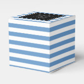 Personalisierte Gastgeschenk Hochzeit | Blauweißst Geschenkschachtel (Vorderseite)