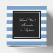 Personalisierte Gastgeschenk Hochzeit | Blauweißst Geschenkschachtel (Oben)