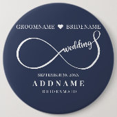 Personalisierte Gastgeschenk Hochzeit Button (Vorderseite)