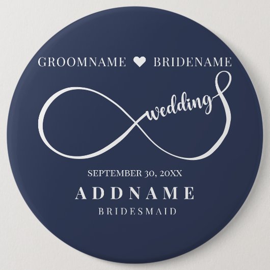 Personalisierte Gastgeschenk Hochzeit Button (Vorderseite)