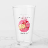 Personalisierte Gastgeschenk Hochzeit Glas (Vorderseite)