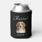 Personalisierte Gastgeschenk Hochzeit Hunde Hausti Dosenkühler (Kanne Vorderseite)