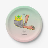 Personalisierte Gastgeschenk Hochzeit Pappteller (Vorderseite)