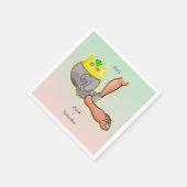 Personalisierte Gastgeschenk Hochzeit Serviette (Ecke)