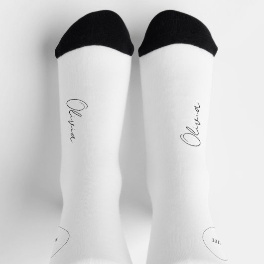 Personalisierte Gastgeschenk Hochzeit von Bridenna Socken (Oben)
