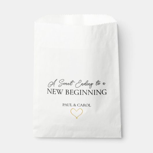 Personalisierte Gastgeschenk Hochzeiten Geschenktütchen (Vorderseite)