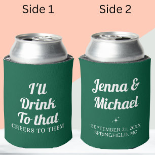 Personalisierte Gastgeschenke für Hochzeiten Dosenkühler